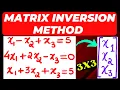 Matrix Inversion Method Steps Explained for 3x3 Example Solved Mathspedia