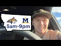 Day in the life at Montana State 5am-9pm
