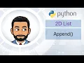 How to append data to a 2D list MyComputerScienceTeacher - Lesson 18 python programming