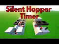 Minecraft Tutorial Hopper Timer 100 Silent Java Bedrock Edition