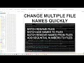 Rename Multiple Files Add Add Sequential Remove Revert to Original - Change File Names Quickly