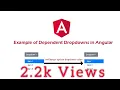 dependent drop down list in angular