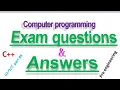 C programming Mid Exam Questions Answers for Freshman Students pre engineering part