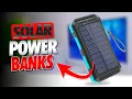 Top 5 Best SOLAR POWER BANKS on Amazon 2025 Cheap For Camping With Flashlight Waterproof