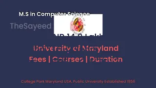 University of Maryland - USA Courses Tuition Fees Duration