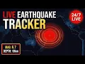 LIVE Eart uake tracker - Real-time global seismic map