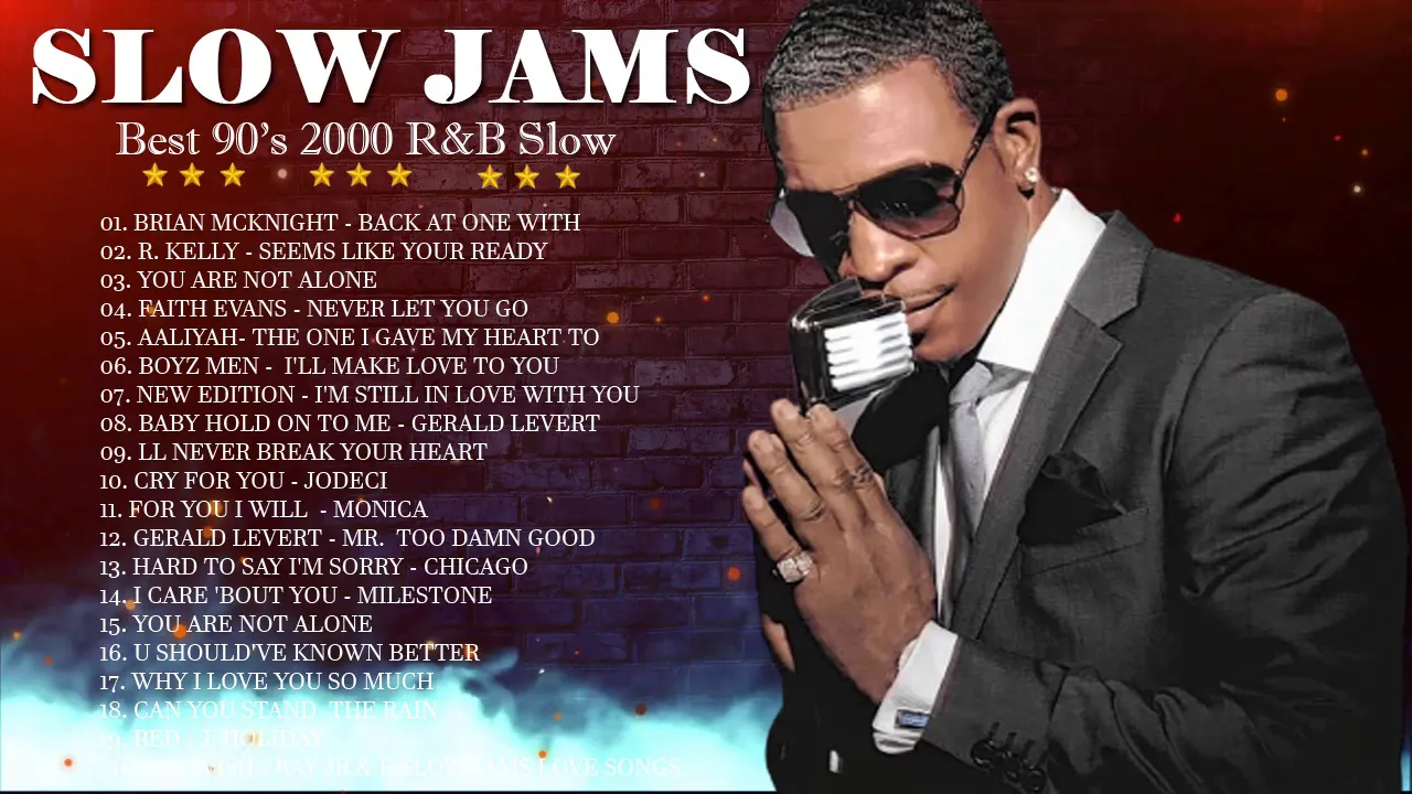 PLAYLIST MUSIC SLOW JAMS 90S ~ R. Kelly, Aaliyah,Gerald Levert, Jodeci, New Edition, Michael Jackson