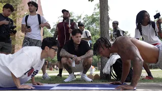 1V1 Push-Up Battles WIN $100 | Streamer University