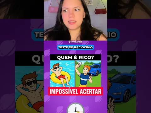QUEM É RICO? TENTE ACERTAR! #quiz #shorts