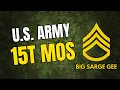 US Army 15T MOS UH-60 Helicopter Member