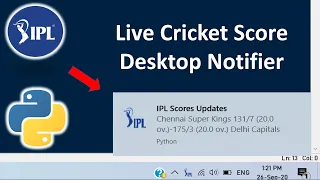 Python Mini projects Live Cricket score desktop notifier using python AK