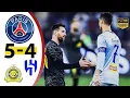 Last match between Messi and Ronaldo PSG 5-4 Riyadh All Star Al nassr x Al Hilal