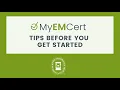 MyEMCert - Tips and Features