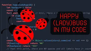 Happy Ladybugs HackerRank JavaScript