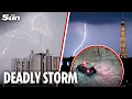 Download Lagu France struck by 39 THOUSAND lightning bolts as Paris swamped by floods and 2 killed