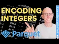 How are integers encoded in Apache Parquet