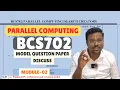 VTU BCS702 Parallel Computing MQP SOLUTIONS M2 GPU Architecture Execution Model 10M Question