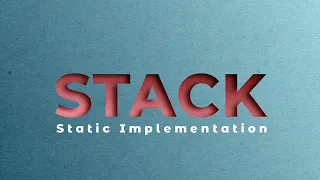 Stack using Array in Hindi