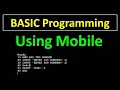 BASIC Program Using Mobile Phone How to GW Basic or PC Basic Programming in Android Mobile Phone