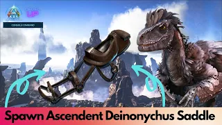 Ascendant and primitive Deinonychus Saddle Spawn Command Ark Survival Ascended