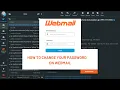How to change your password on Webmail