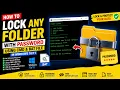 How to Lock Any Folder with Password Using CMD BAT File in Windows