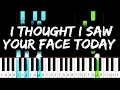 Lagu She \u0026 Him - I Thought I Saw Your Face Today - Piano Tutorial