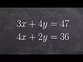 How to write the system of equations from a word problem