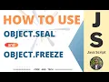 How to use Object seal and Object freeze method in JS Hindi Code And Tech