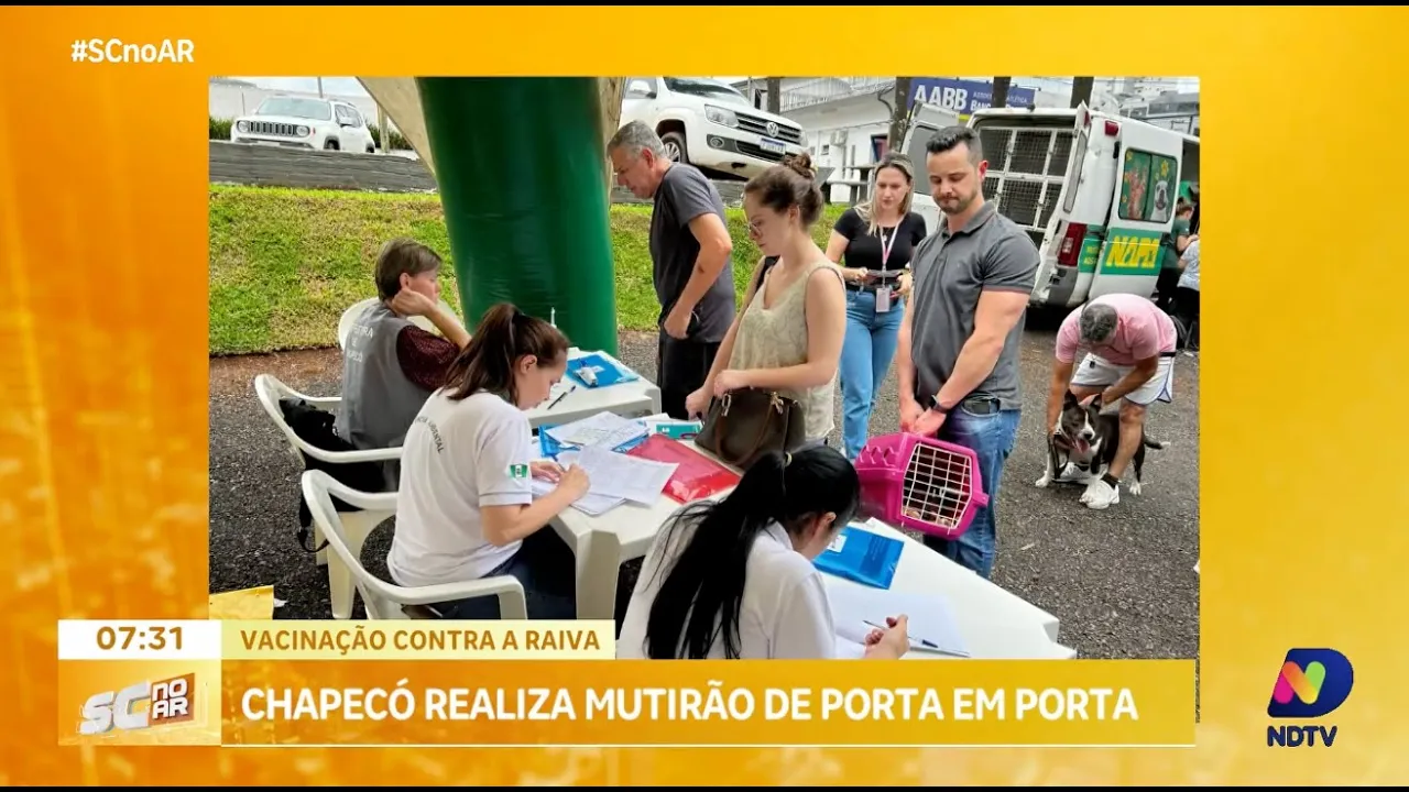 Chapecó inicia mutirão de vacinação contra a raiva de porta em porta após caso em morcego