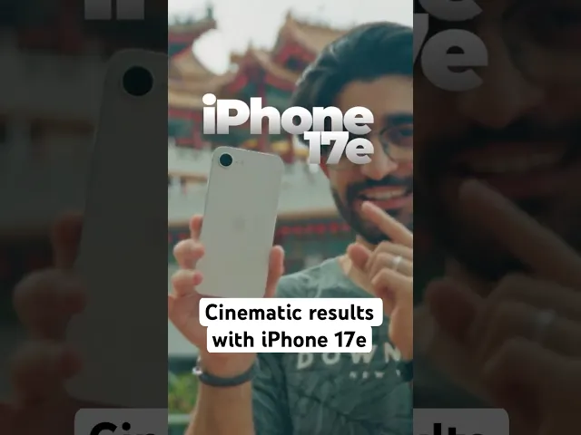 How to shoot cinematic with NO APPLE LOG - iPhone 17e