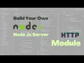 Create Your First Node js Web Server using the HTTP module