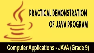 Computer science Introduction to JAVA GUI Practical Demonstration of Java Program Unit 10