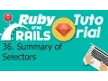 36 Ruby on rails tutorial front-end css Summary of Selectors