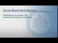 FCPS School Board Work Session - SY22-23 Calendar