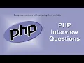 PHP Logical Interview Questions And Answers On Swap Two Numbers Without Third Variable PHP 8 4