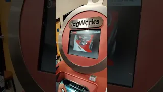 Making a Pet Tag at PetSmart Tag works for our Cat