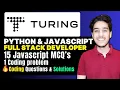 Turing Python And JS Full Stack Developer Coding Challange Solutions Direct Test Hiring KN Academy