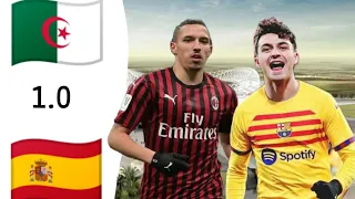 مباراة الجزائر ضد اسبانيا في لعبة دريم ليج DLS 23 