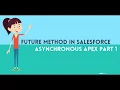 Future method in Salesforce - Asynchronous Apex Part 1