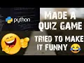 MADE A QUIZ GAME PYTHON PROJECT FULL COURSE