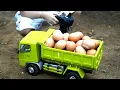 Download Lagu Mobil Truk Muat Telur - Miniature Truk Hino Terbalik