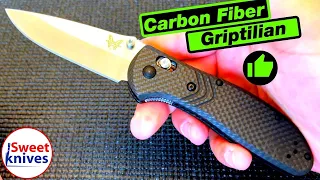 Special Edition Benchmade M390 Griptilian Carbon Fiber Sharpened Wicked Edge
