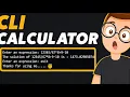 CLI Calculator Project using Python Python Calculator with only 10 lines of code