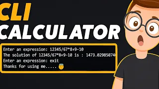 CLI Calculator Project using Python Python Calculator with only 10 lines of code