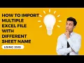 91 How to import multiple excel file with different sheet name using SSIS
