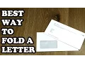 How To Fold A Letter Into A Window Envelope A4 letter for a windowed DL envelope