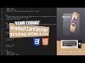 ASMR Programming Product Card Design Using Html CSS - No Talking