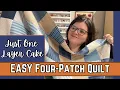 Just One Layer Cake FOUR PATCH Quilt