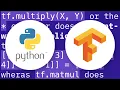 tf multiply vs tf matmul to calculate the dot product
